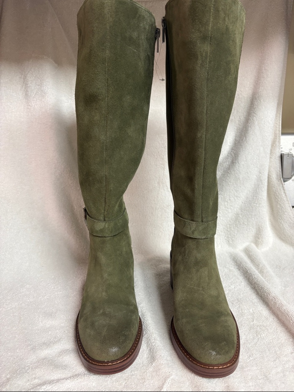 Vince Camuto Olive Suede -Knee High  Boots